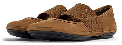 Camper Damen Right Nina 21595 Mary Jane Flat, Braun 232, 38 EU
