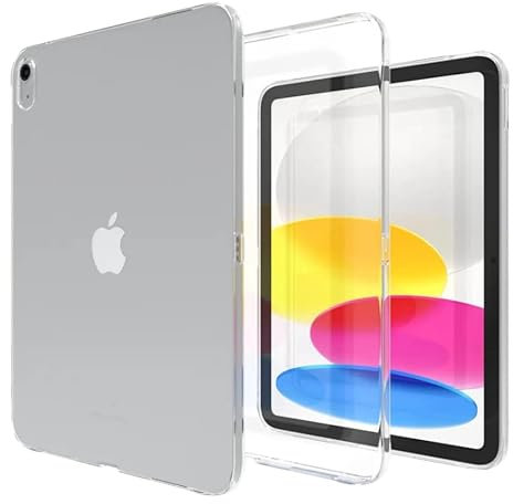 Asgens Case for iPad (A16) 11th Gen. 11(2025)/ iPad 10th Gen. 10.9(2022), Transparent Slim Silicone Soft TPU Tablet Computer Case for Apple iPad A16 11 inch/10 10.9 inch