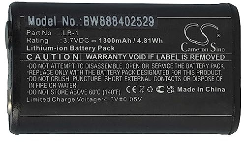 vhbw Batterie Compatible avec Rode TX-M2, VideoMic Pro+ Micro (1300mAh, 3,7V, Li-ION)