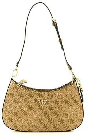 GUESS Damen-Schultertasche Noelle Latte Logo/braun BS25GU03 BG787918, Logo Latte Braun, One size