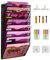 ideallife Zeitschriftenhalter Wand 8 Fächer - Wandtasche, Aktenhalter, Post-Organizer, Zeitschriftenaufbewahrung, Schreibtisch-Organizer für Schreibwaren, A4
