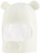 LACOFIA Baby Schalmütze Kleinkind Jungen Mädchen Schlupfmütze Kinder Warm Wintermütze Earflap Beanie Strickmütze Bär Hut mit 2 Öhrchen Weiß 6-12 Monate S