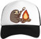 Jinbetee Campfire Sloth Weiße Kinder Baseball Cap Unisex Snapback