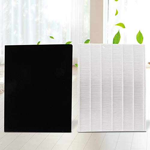 HEPA Filter Replacement Filter Activated Carbon for High Efficiency Particulate Air Purifier, Filter Net for Air Purifier 115115, Improve Air Quality, Remove Micron Level