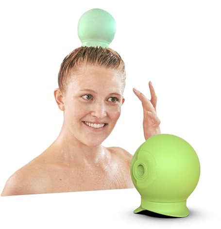 DryBun - schützt deine Haare (BASIL SMASH): Nachhaltige Duschhaube für mittellanges/langes Haar, spart Zeit, schützt vor Spliss & Haarbruch, recycelbar, schnelle Haartrocknung - Damen/Herren