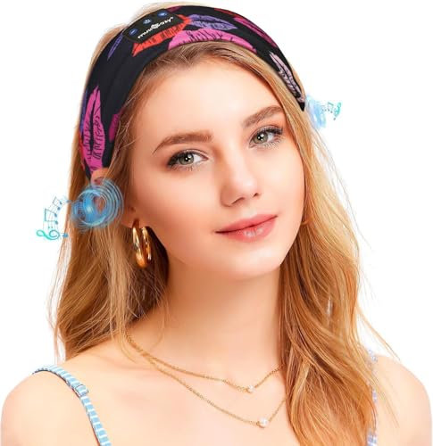 MUSICOZY Sleep Headphones Headband Bluetooth 5.4 Soft Headphones for Sleeping & Sport with Thin Speakers,Wireless Music Earphones Tech Gifts for Men Women Teens Yoga Workout Fitness Relax Travel