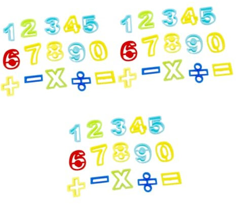 Lurrose 45 STK Kinder bastelset basteln für Kinder Mathematik Lernspielzeug Kinder Spielzeug Set Knetzubehör Knetwerkzeuge Knete Zahlenteigwerkzeuge selber Machen hohl über den Spiegel