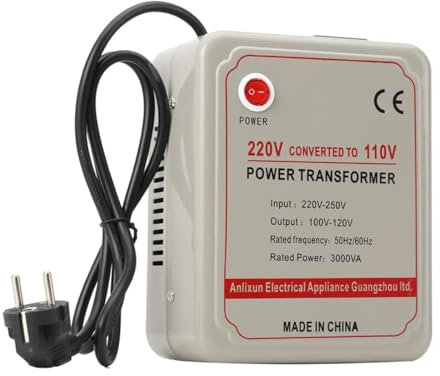 Lfhelper 3000W Spannungswandler Transformator 220V auf 110V Step Down Wandler Konverter Transformer Umwandler Converter 3000VA Step-Down Voltage Konverter