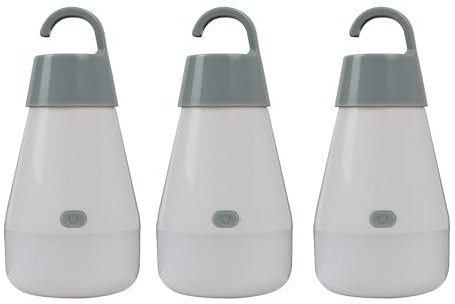 Leisurewize - Pack of 3, Colour Changing LED Camping Glow Orbs Light Set, 4 Lighting Modes, Hanging Outdoor Lights, Powered by 3 AAA, Ideal for Camping, Tents, Garden, Patio, Bright White LW723