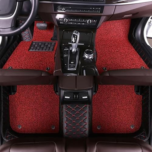 HAAXSHOB 4 Pezzi Tappetino Auto, per Fiat Tipo Desde 2015 Sottotappeto Antiscivolo Auto su Misura Moquette Originali (LHD),D
