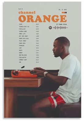 Poster Channel Orange von Frank Ocean, klassische Charaktere, Schauspieler, Sänger, Poster, berühmter Sportler, Poster, Zuhause, Leinwand, Gemälde, Ölgemälde, Druck, Unterschrift, Poster,