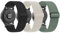 Amzpas 3 Stück Armband für Garmin Vivoactive 5/Vivoactive 3/Vivomove 3/HR/Luxe/Style,Nylon 20mm Verstellbares Elastisches Ersatzarmbänder für Garmin Forerunner 55/245/645 (Schwarz/Starlight/Grün)