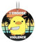 Meme Car Air Fresheners I Choose Violence Duck with Knife Funny Car Air Fresheners Double-sided Printing Thickened Scented Palm Trees and Yellow Duck Meme Cars Accessories with Hanging Loop
