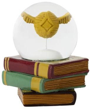 Harry Potter Goldener Schnatz Mini-Schneekugel mit wirbelnden weißen Flocken, Sammlerstück, 7,6 cm hoch