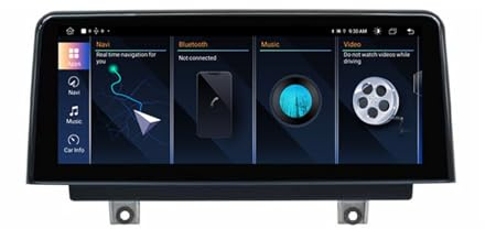 Radio estéreo para coche 2Din Android 14 Bluetooth para BMW F20 F21 1 2 Series 2011-2016 Estéreo para coche con pantalla táctil de 10,25 pulgadas con control de voz Carplay Wifi Control del volante US