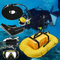 ExoticaBlend Diving Ventilator, 3/5.5 Stunden wasserdicht tragbare wiederaufladbare Tauchflasche, Tauchen ohne Flaschen, Schlauch & Atemregler, Octopus Hookah,Yellow-D4000