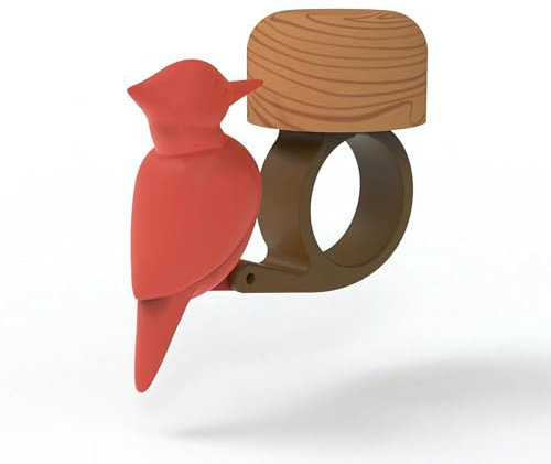 Winkee - Vogel Fahrradklingel I Lustige Fahrrad-Glocke für MTB, E-Bike, Kinderfahrrad & Rennrad I Der Fahrrad Specht