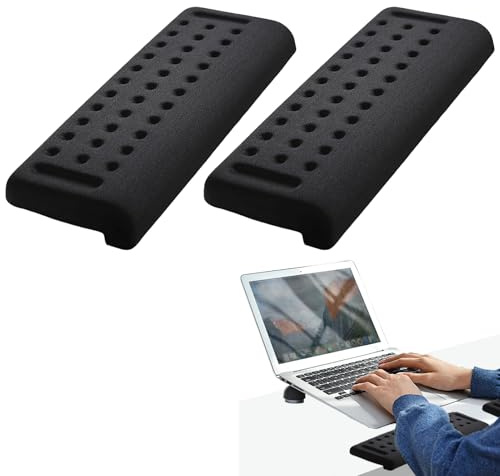 2 Stück L-förmige Schreibtisch EdgeRest, Handballenauflage, Armauflage Schreibtisch mit Memory Schaum Ellenbogenstütze, für Tisch oder Schreibtisch Kante, Handauflage für Büro