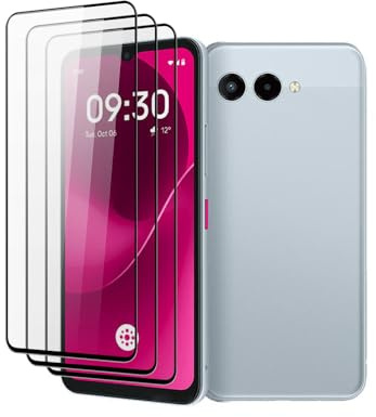 QJONSIU Schutzfolie Kompatibel mit Telekom T Phone 3, 3 Pack HD Displayschutzfolie, 9H Härte Vollbildschutz, Kratzfest No Bubble