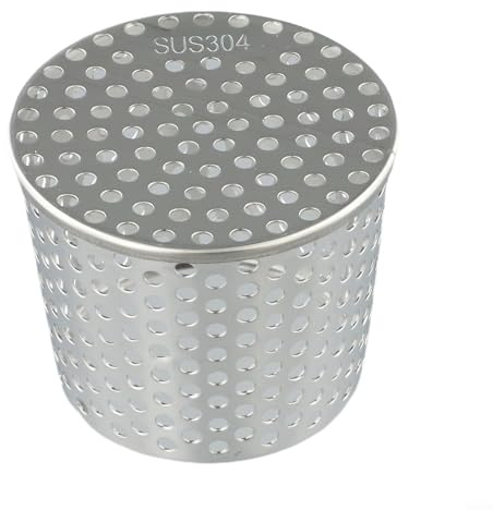 Cloudpower Protection de gouttière en acier inoxydable avec trou rond en maille pour sortie de toit extérieur et raccords (90–100 mm)