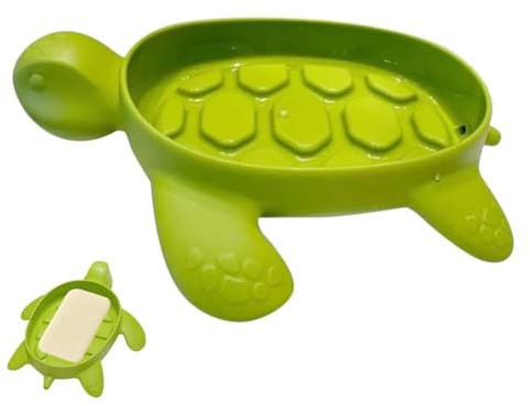 Porte-savon tortue verte, design égouttoir, frais et amusant, porte savon, porte savon salle de bain