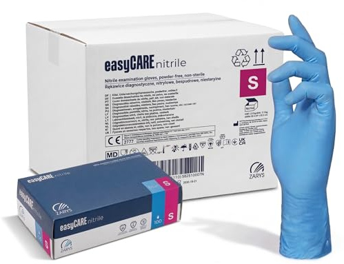 Generico 1000 Guanti Blu in Nitrile ULTRASOFT, Guanti Monouso Professionali, Senza Lattice e Polvere, Uso Medico, Alimentare, Industriale, Microruvidi, Resistenti e Confortevoli, Cartone Taglia S
