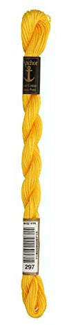 Anchor Pearl Thread, Embroidery Thread, Cotton, 00297 Ginster, ginster