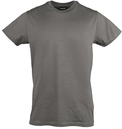 Mil-Tec US Style T‑Shirt Herren • Klassisches Bundeswehr T-Shirt aus Baumwolle mit Rundhals Ausschnitt • Hochwertiges & weiches Basic Shirt für Alltag, Outdoor, Arbeit