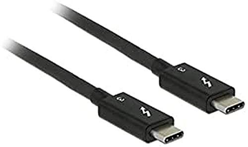 DeLock 84846 Kabel Thunderbolt 3 USB-C auf USB-C Stecker 1,5m schwarz