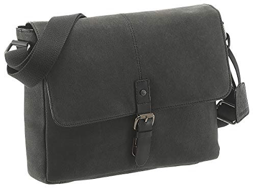 Leonhard Heyden Hudson M 11 Zoll Laptop Messenger Bag schwarz, Noir