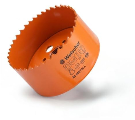 Weischer® - HSS Bi-Metall Lochsäge Ø 35 mm | Schnitttiefe 40 mm | für Holz, Aluminium, Kunststoff, Trockenbau, Gips und Metall I Bohrkrone Dosenbohrer