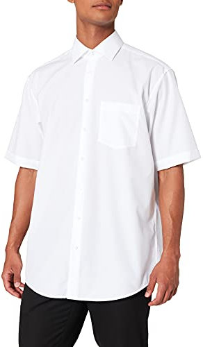 Seidensticker men's business shirt - comfort fit - non-iron - Kent collar - short sleeves - 100% cotton
