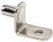 ROK Hardware 1/10,2 cm L-förmige unterstützt Möbel Schrank Wandschrank Regal Halterung Pegs mit Loch, Nickel, 25 Stück