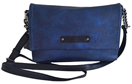 TOM TAILOR Damen Schultertasche Umhängetasche Tasche blau
