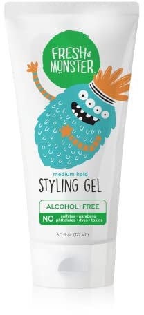 Fresh Monster Natürliches Haargel für Kinder und Babys, alkoholfrei, toxinfrei, flexibler mittlerer Halt 6 Unzen
