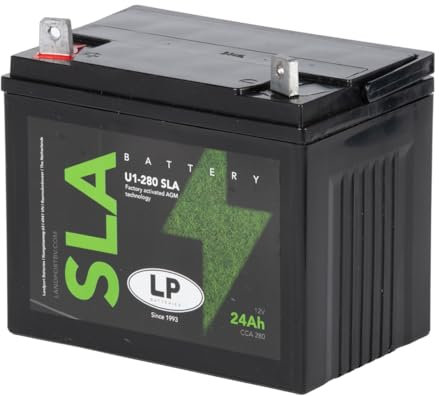 LANDPORT U1-280 SLA Batería de 12 V y 24 Ah para cortacésped y tractor cortacésped