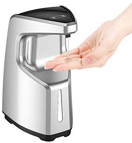 soap dispenser Automatic, can be filled with disinfectant, hand sanitizer, contact-free intelligent sensor, four-level adjustable, touch button, 450ml