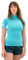 AQUATEC Women's Rash Vests - Short & Long Sleeve (Short Sleeve, Medium)