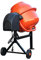 Portable Electric Cement Mixer, 63L, 220~240V 220W Drum Mortar Plaster Machine with Wheels (orange)