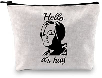 Rapper Sänger Geschenk Sänger Merchandise Reißverschluss Tasche Hello It's Bag Pop Music Lover Make-up Tasche für Sänger Liebhaber, It's Bag EU, Kosmetiktasche mit Aufdruck