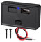 4,8A Dual USB Auto Ladegerät Steckdose mit Schalter und LED, 12V/24V Wasserdicht USB Ladebuchse Panel, Auto Ladegerät Einbau Buchse mit Federabdeckung für LKW, KFZ,Boot,Motorrad,Wohnmobil