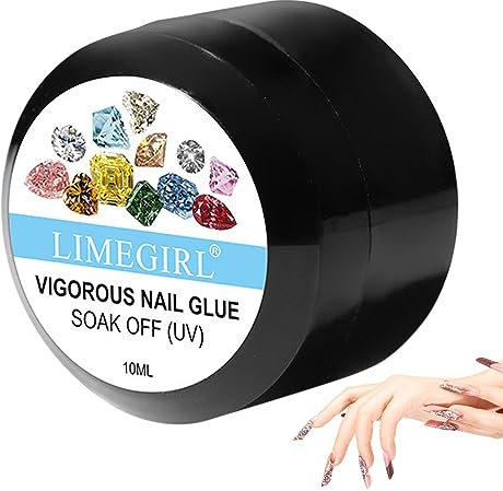 Nail Glue Gel For Nail Tips - Strong 4 In 1 Solid Nail Glue | Nail Supplies For Salon, Home For Sculpture Gel, Nail Tips Strengthen, Soft Gel Nail Tips Raxove