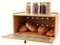 AKOLAFE Brotkasten Holz 40x20x24cm Brotkasten Bambus Brotaufbewahrung Stapelbar Elegant Brot Aufbewahrungsbox Brotbehälter für Frischhalten Brot, Lebensmittel