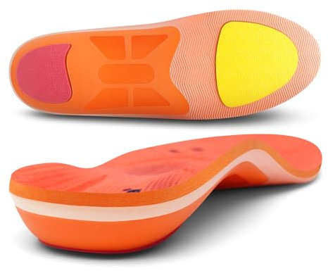 SUPPORTINSERT Arch Support Orthotics Insole Plantar Fasciitis Pain Relief for Men & Women, Planter Facetious Flat Feet Absorb Shock Heel Spur Orthopedic Pad, Work Boot Shoes Inserts, UK 12-30.5cm