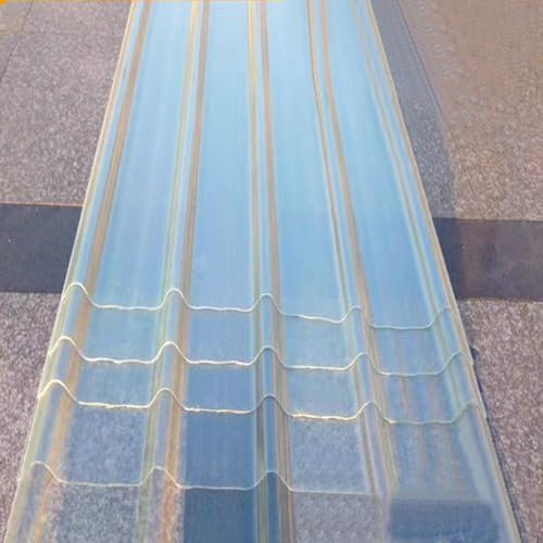 2mm Wandblech Dachplatten,3/4/5/7/11/13/16 Stück Klare Dachpaneele,Isolierende Dachbahn,Profilblech,Wellplatte,Wärmedämmung Tageslichtplatten,Trapezblech Dachblech (0.9x2.4m/35x94in,16 pcs)