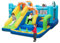 COSTWAY Kids Bouncy Castle, Inflatable Bouncer House Trampoline with Long Slide, Ball Pit, Dual Climbing Walls, Basketball Hoop, Pitching & Ring-toss Game, Blow Up Activity Center for Indoor Outdoor