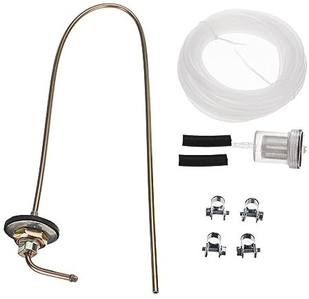 Inscrip Fuel Tank Standpipe Kit, 9Pcs Fuel Tank Standpipe Kit, 58cm Diesel Heater Fuel Line Kit with 4M Pipe Tube, Fuel Tank Standpipe Kit for Webasto/for Eberspacher, for All Fuel Heaters Up to 4KW