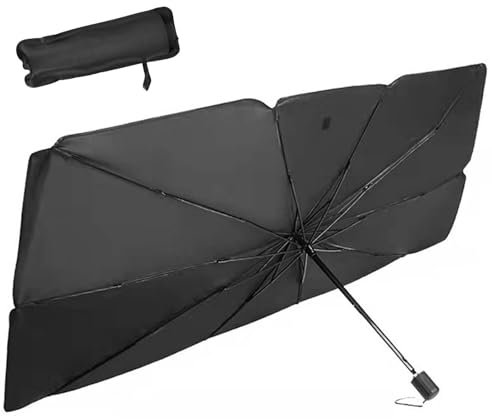 Pare-Soleil Avant de Voiture Tolenre, Parasol de Voiture pour Le Pare-Brise pour la Plupart SUV (140 x 78cm)