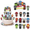Superhelden Tortendeko,Deko Geburtstag Junge Kuchen,Muffin Deko Geburtstag Cupcake Toppers Set,Happy Birthday Tortendeko Kinder Junge,Kuchen Deko für Junge Mädchen Cupcake Dekorationen