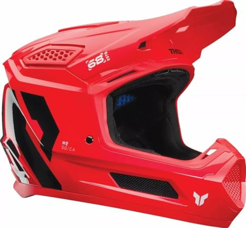 Thor MX Motocross Cross Helm Fleet Forge rot, Größe: Größe XXL (63-64)